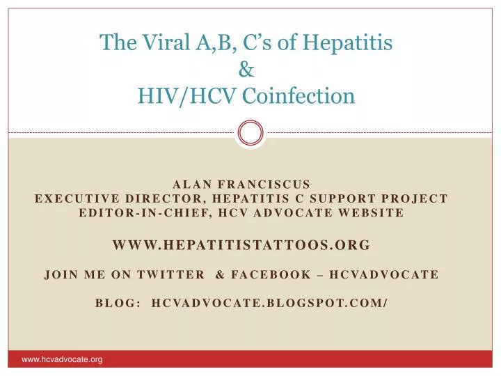 the viral a b c s of hepatitis hiv hcv coinfection