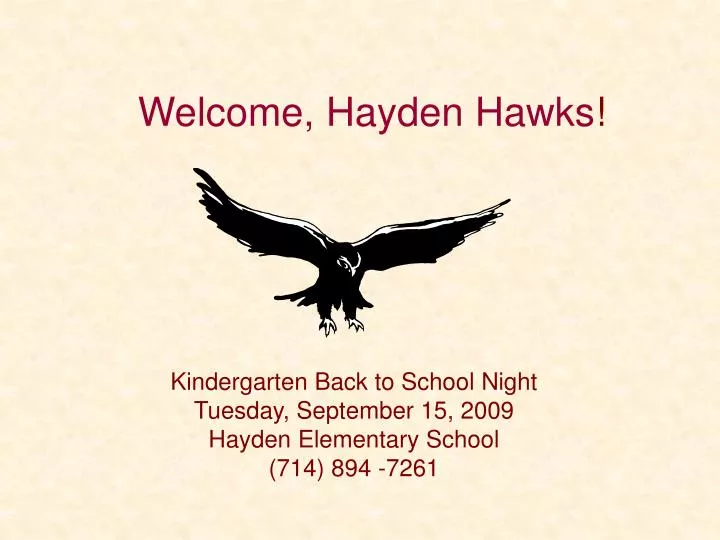 welcome hayden hawks