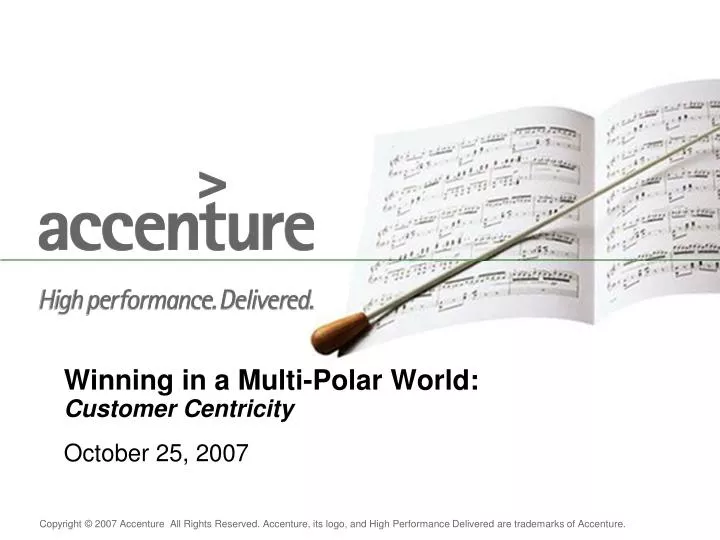 winning in a multi polar world customer centricity