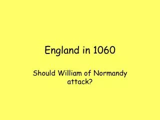 England in 1060