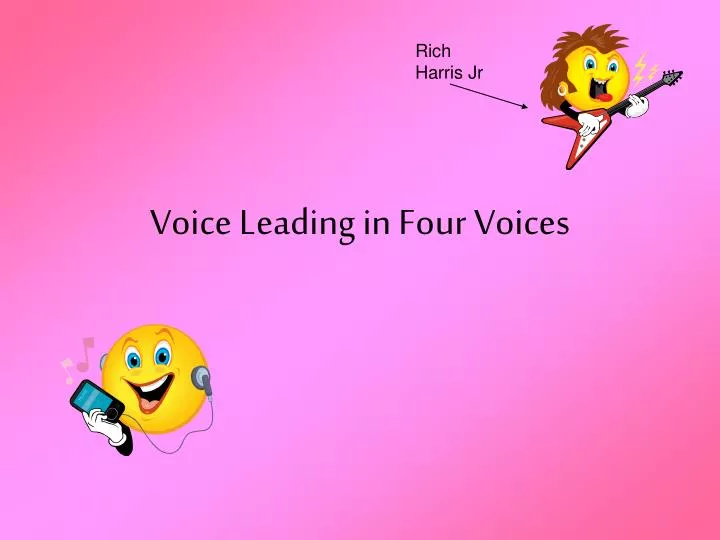 voice leading in four voices