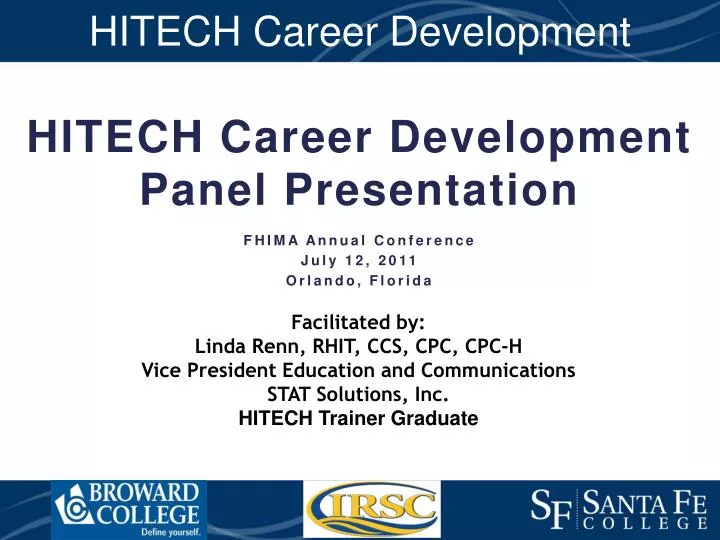 hitech career development panel presentation