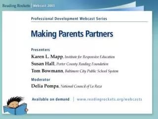 Research on Parent Involvement