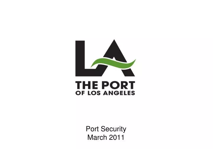 port security march 2011