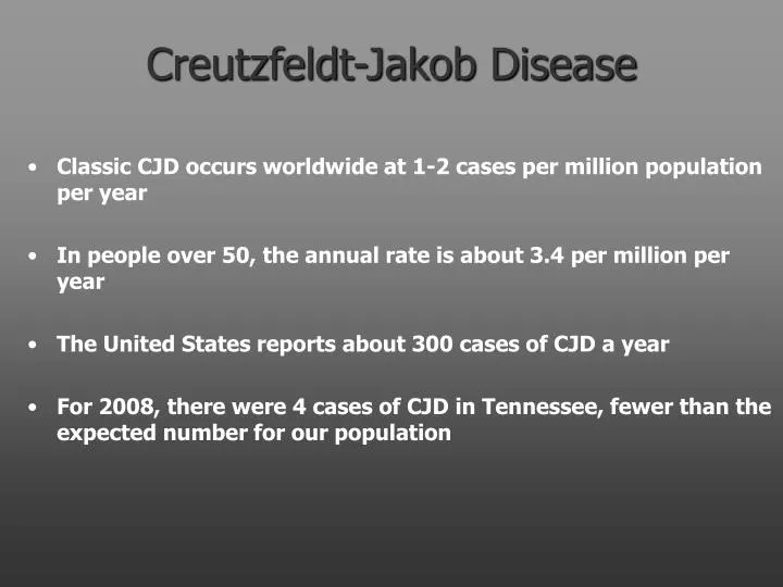 creutzfeldt jakob disease