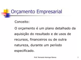 or amento empresarial