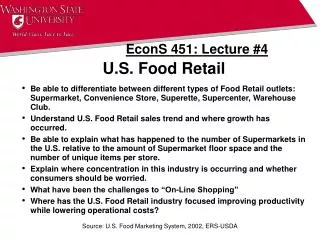 U.S. Food Retail