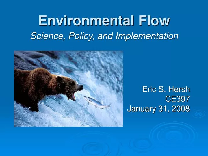 environmental flow