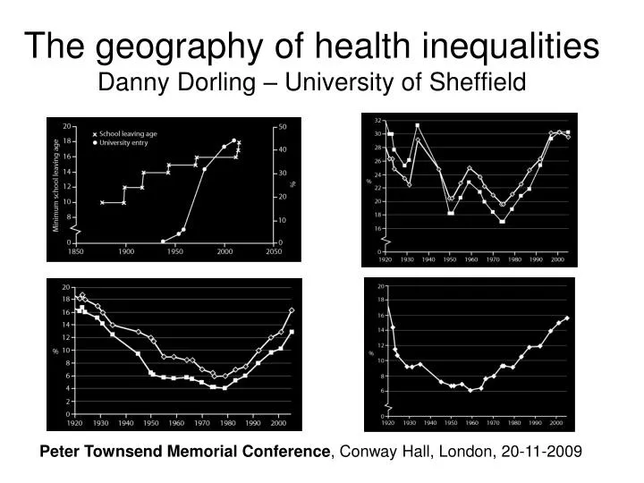 the geography of health inequalities danny dorling university of sheffield