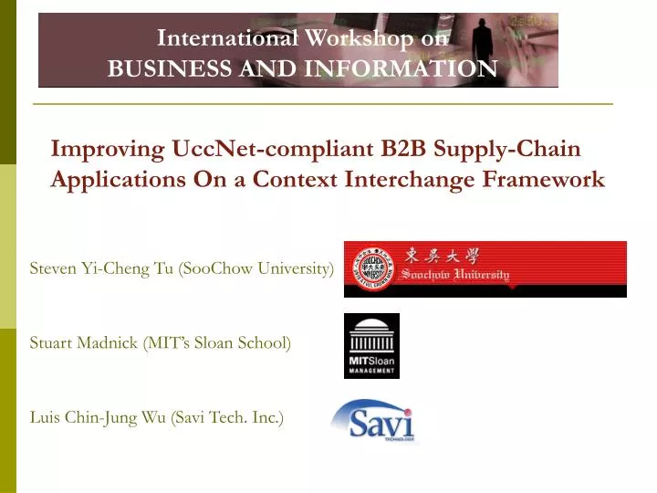 improving uccnet compliant b2b supply chain applications on a context interchange framework