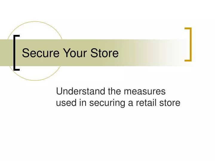 secure your store