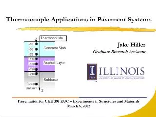 Thermocouple Applications in Pavement Systems