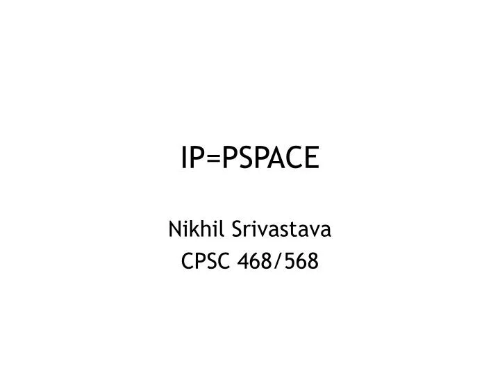 ip pspace