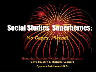 Social Studies Superheroes: