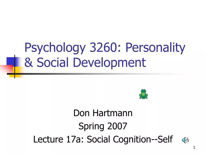 psychology 3260 personality social development