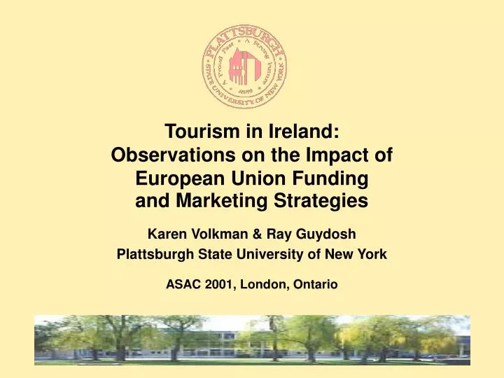 tourism in ireland observations on the impact of european union funding and marketing strategies