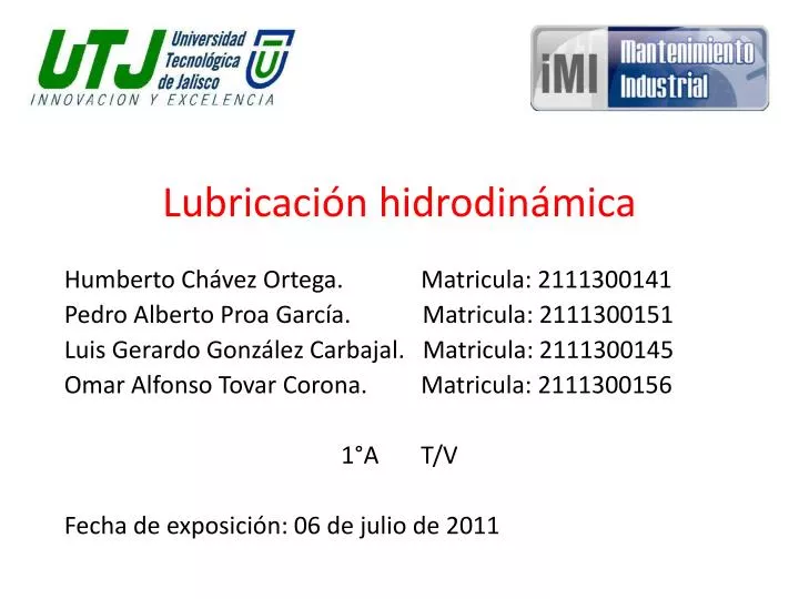 lubricaci n hidrodin mica