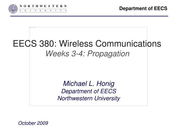 eecs 380 wireless communications weeks 3 4 propagation