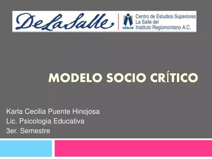 modelo socio cr tico