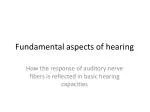 Fundamental aspects of hearing - slide 1