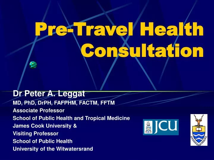 pre travel health consultation