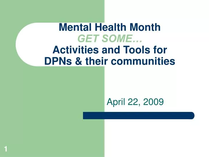 mental health month get some activities and tools for dpns their communities