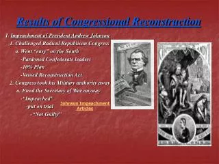Results of Congressional Reconstruction