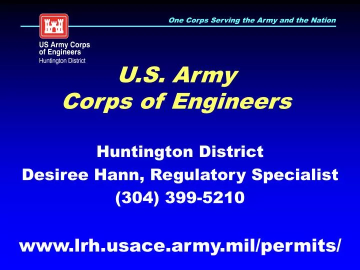 u s army corps of engineers