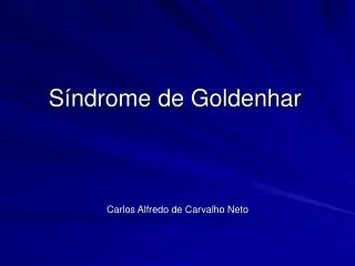 s ndrome de goldenhar