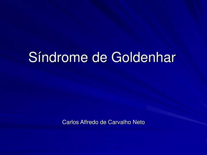 s ndrome de goldenhar