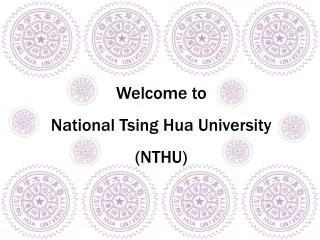 Welcome to National Tsing Hua University (NTHU)