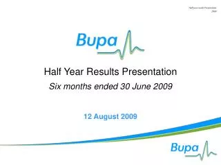 Half Year Results Presentation