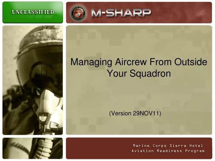 managing aircrew from outside your squadron