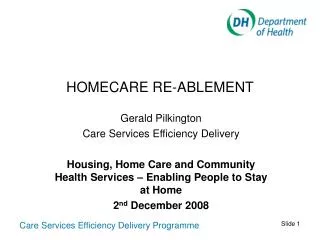 HOMECARE RE-ABLEMENT