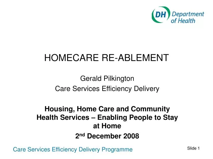 homecare re ablement