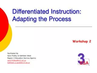 Differentiated Instruction: Adapting the Process
