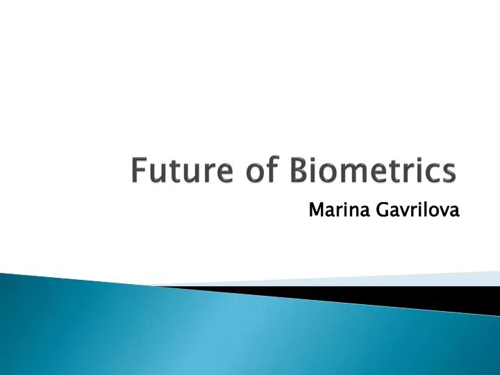 future of biometrics