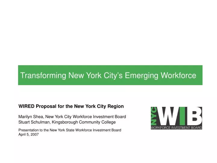 transforming new york city s emerging workforce