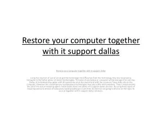 it support dallas