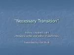 “Necessary Transition” - slide 1