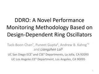 DDRO: A Novel Performance Monitoring Methodology Based on Design-Dependent Ring Oscillators
