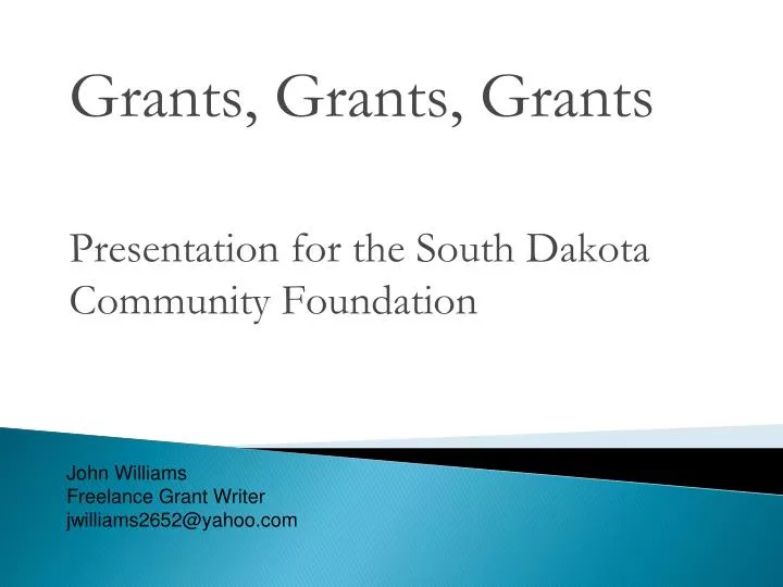 grants grants grants presentation for the south dakota community foundation