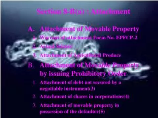 Section 8-B(a) : Attachment