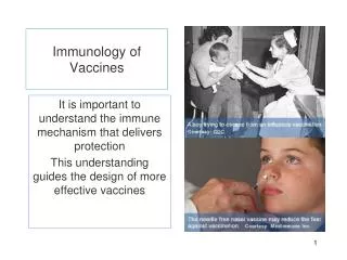 Immunology of Vaccines