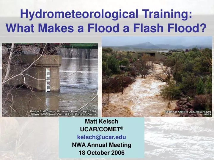 hydrometeorological training what makes a flood a flash flood
