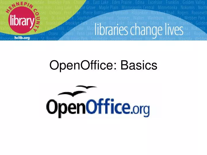 openoffice basics