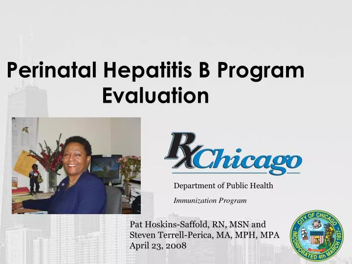 perinatal hepatitis b program evaluation