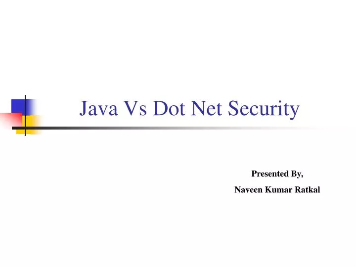 java vs dot net security