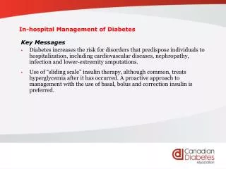 In-hospital Management of Diabetes