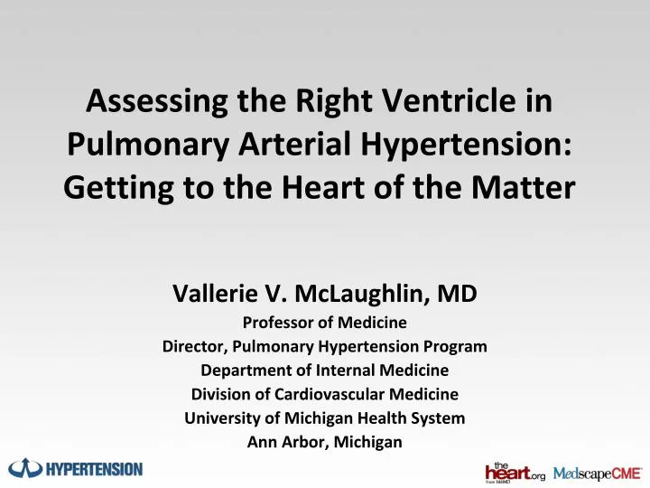 assessing the right ventricle in pulmonary arterial hypertension getting to the heart of the matter